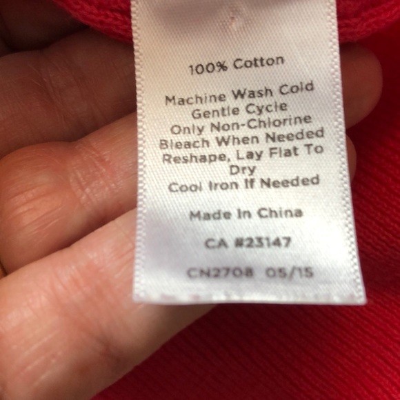 Talbots coral cotton cardigan - Picture 3 of 4